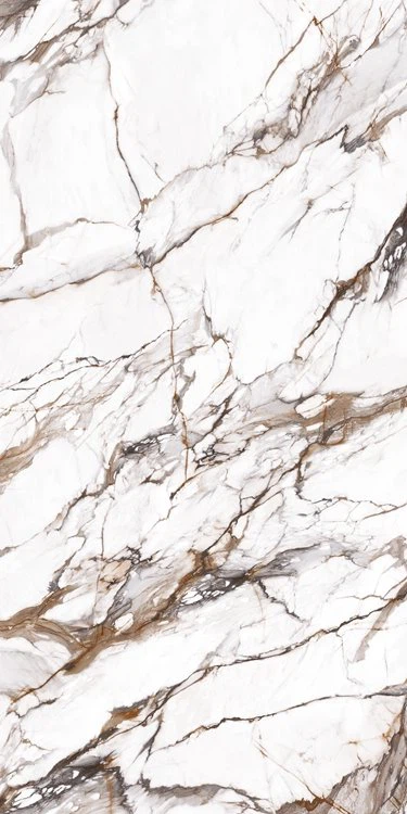 Calacatta लक्ज़री-बड़े प्रारूप चीनी मिट्टी के बरतन स्लैब